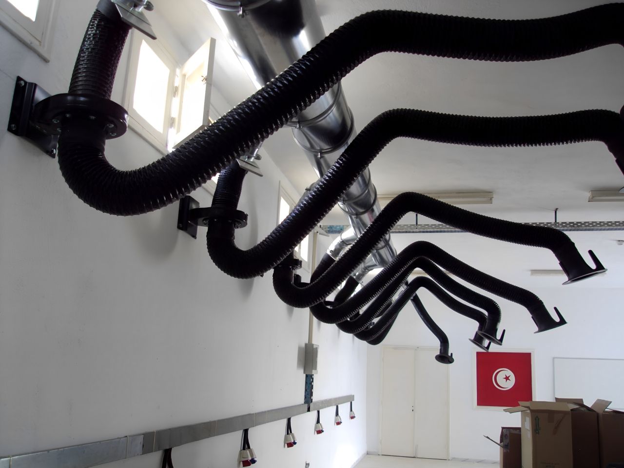 Installation bras aspiration – projet Pajex