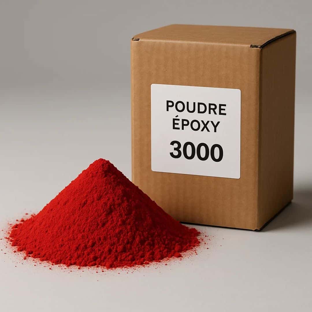 Poudre Époxy RAL 3000 – Rouge Feu