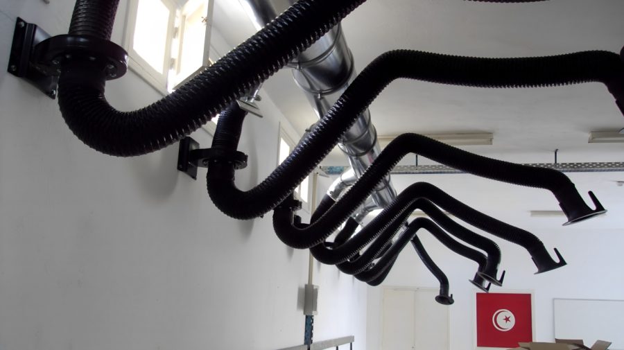 Réalisations Installation bras aspiration – projet Pajex
